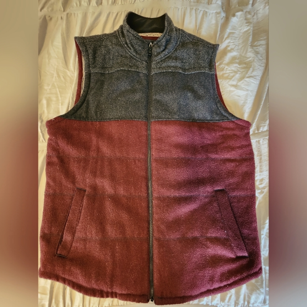 X-Large Maroon/Grey Vest by Prana in Excellent Used Condition